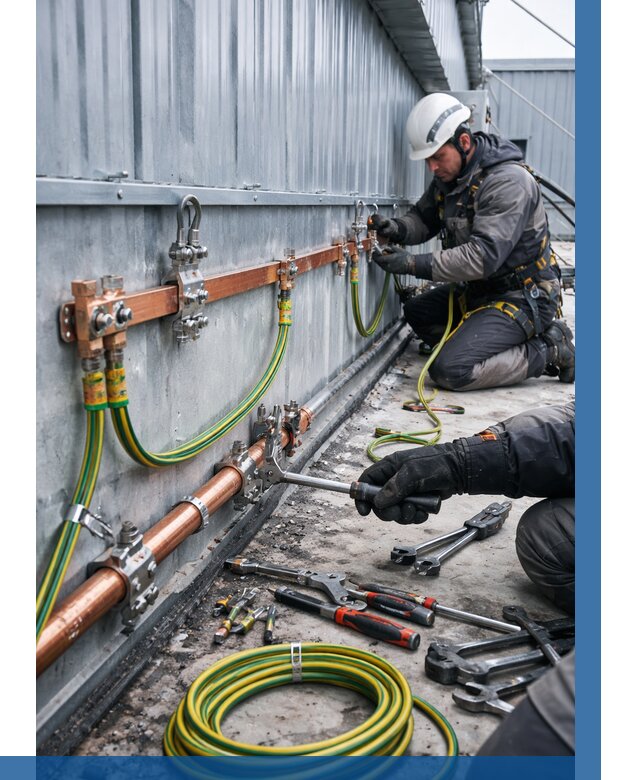 Монтаж заземления здания в Аксае от 25393 р. | ВЫСОТНИК-Акс