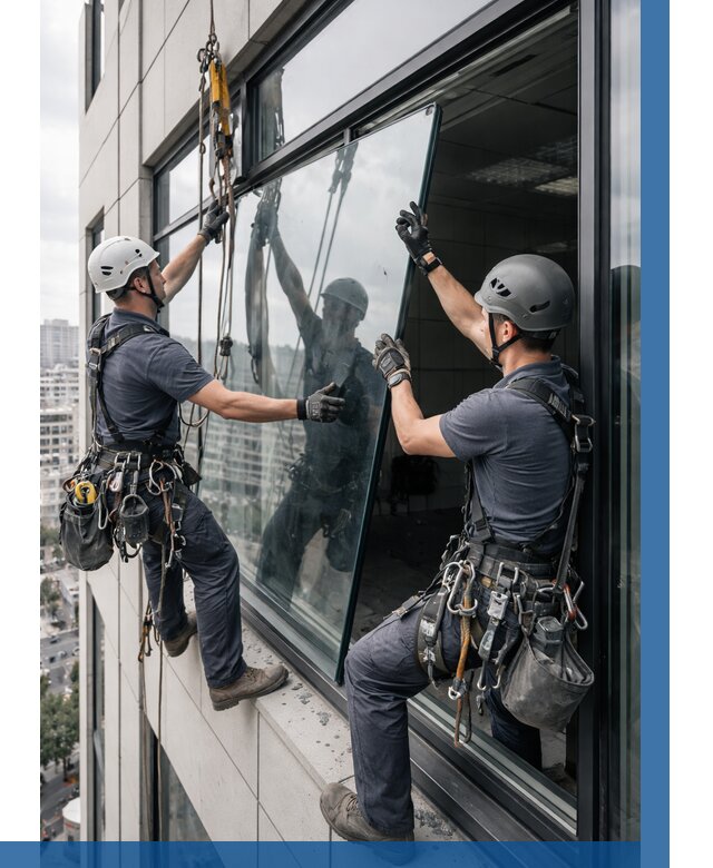 Замена стеклопакетов на высоте в Аксае от 5586 р. | ВЫСОТНИК-Акс