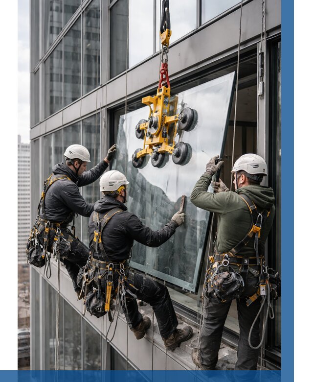 Фасадное остекление зданий под ключ в Аксае от 10157 р. | ВЫСОТНИК-Акс