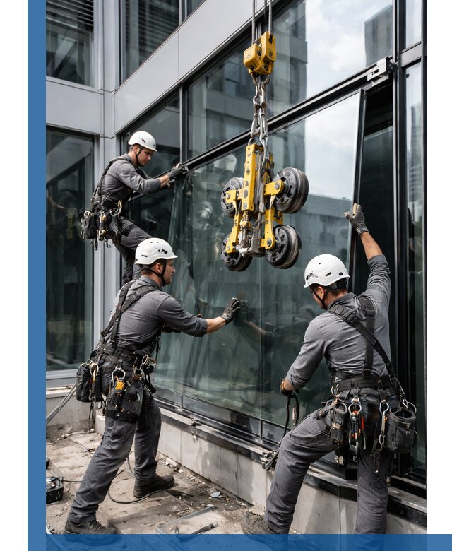 Структурное остекление фасадов в Аксае монтаж и обслуживание