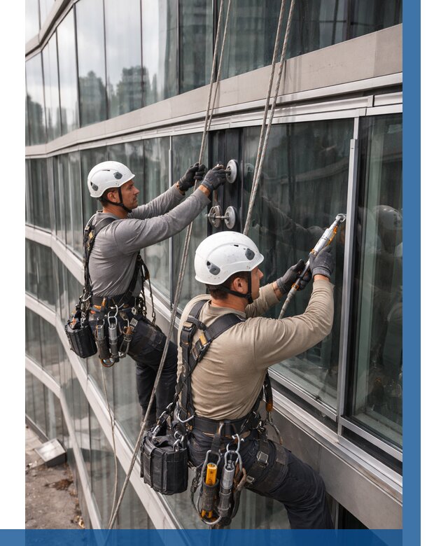 Радиусное остекление фасада в Аксае от 12188 р. | ВЫСОТНИК-Акс