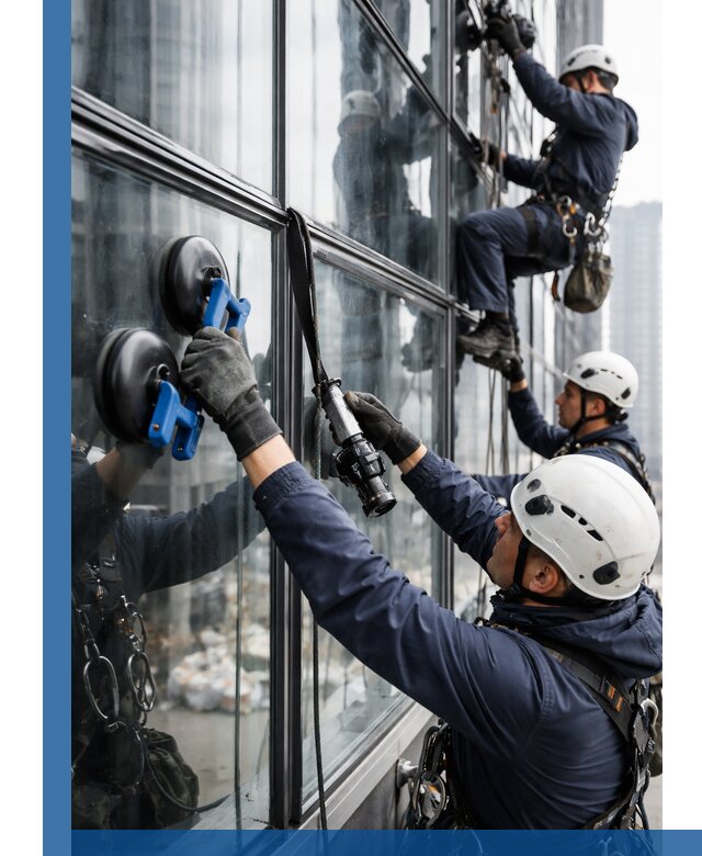 Радиусное остекление фасадов под ключ в Аксае с гарантиями