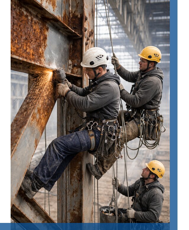 Зачистка металла от ржавчины в Аксае от 355 р. | ВЫСОТНИК-Акс