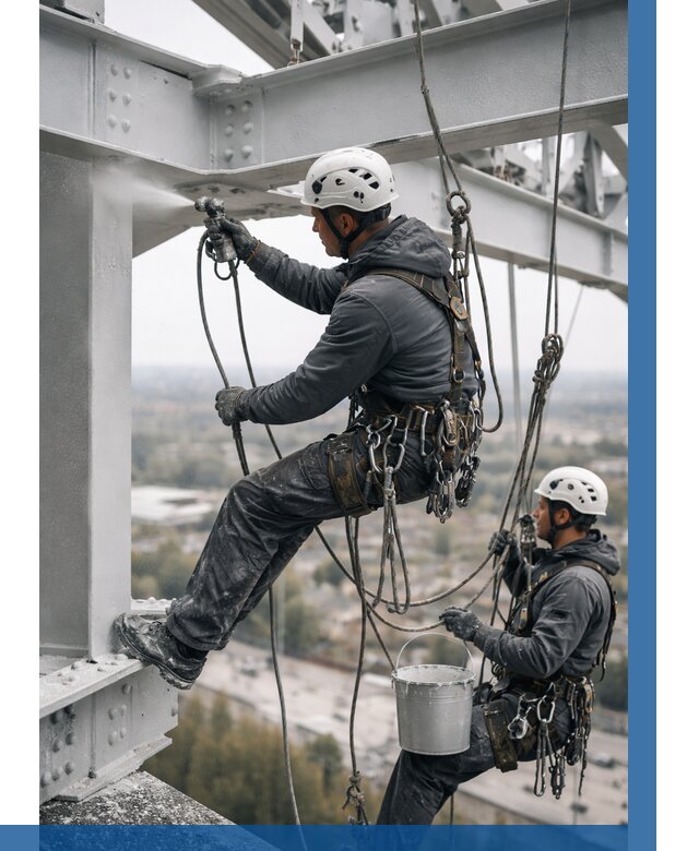 Покраска металлоконструкций на высоте в Аксае 355 р |ВЫСОТНИК-Акс