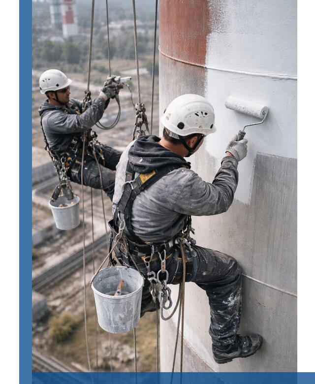 Покраска дымовых труб в Аксае: антикоррозийная защита и восстановление
