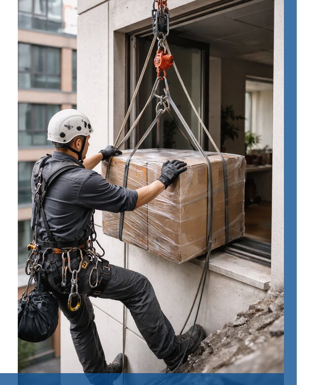 Подъем груза через окно в Аксае от 4571 р. | ВЫСОТНИК-Акс