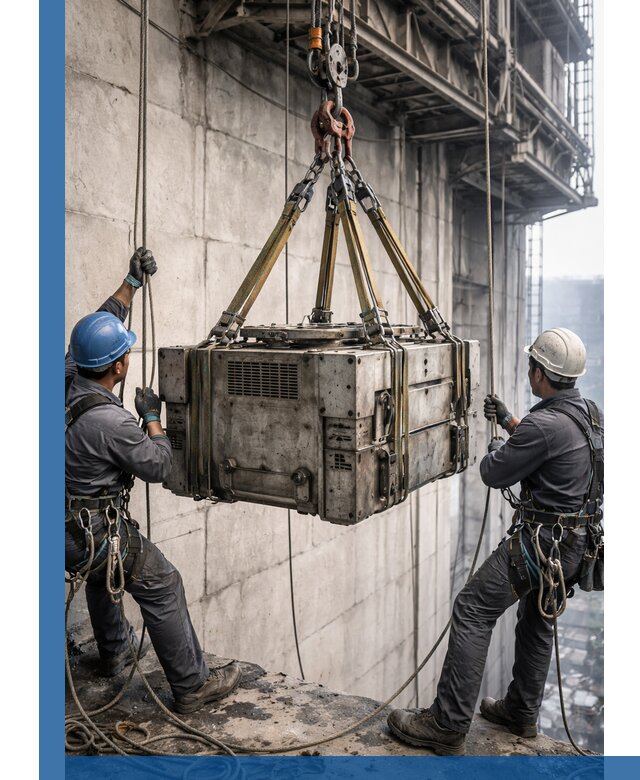 Такелажные работы на высоте, подъем и монтаж грузов в Аксае