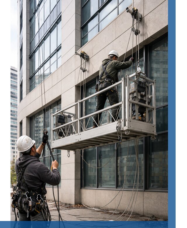 Монтаж и подъем фасадной люльки в Аксае от 12188 р. | ВЫСОТНИК-Акс