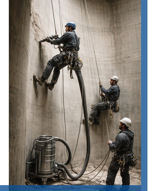 Зачистка силосов в Аксае от 4571 р. Договор и смета ВЫСОТНИК-Акс