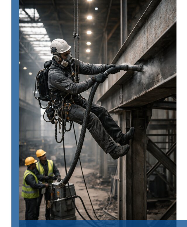 Обеспыливание конструкций в цехах промышленного производства в Аксае