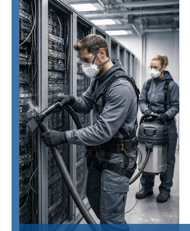 Обеспыливание серверной комнаты в Аксае, профессиональная очистка