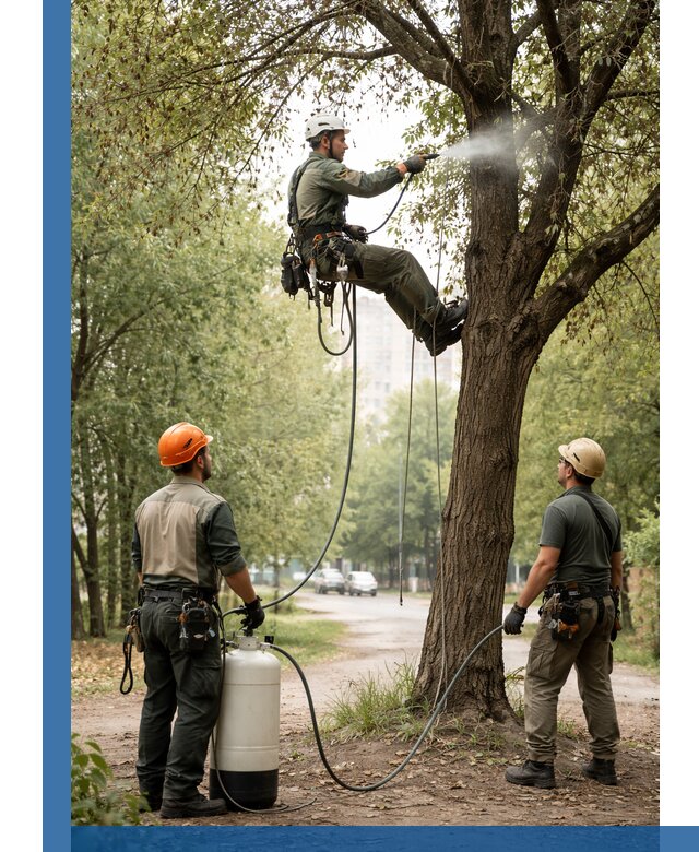 Обработка деревьев от вредителей в Аксае профессиональная защита