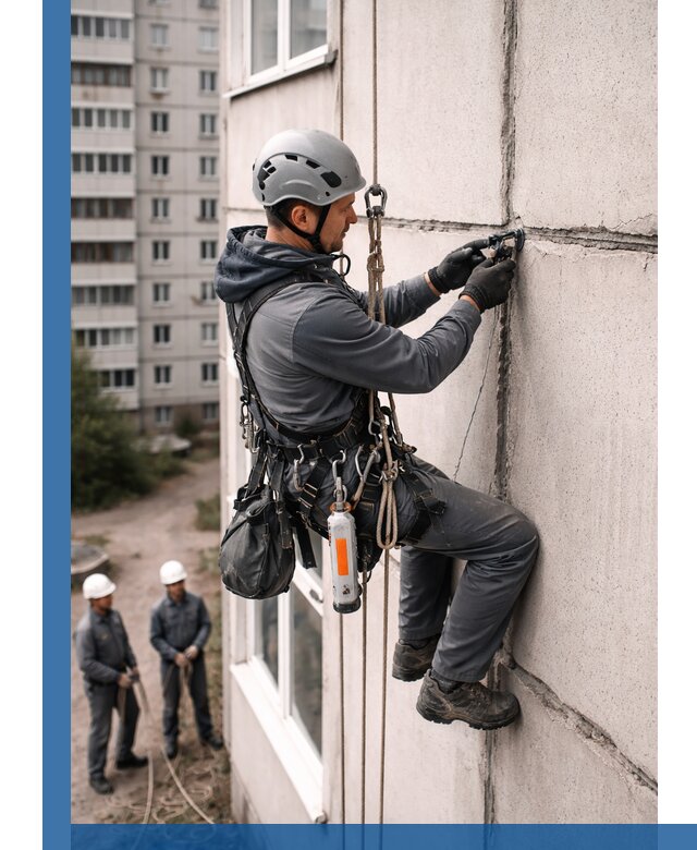 Обследование межпанельных швов и герметизация в Аксае