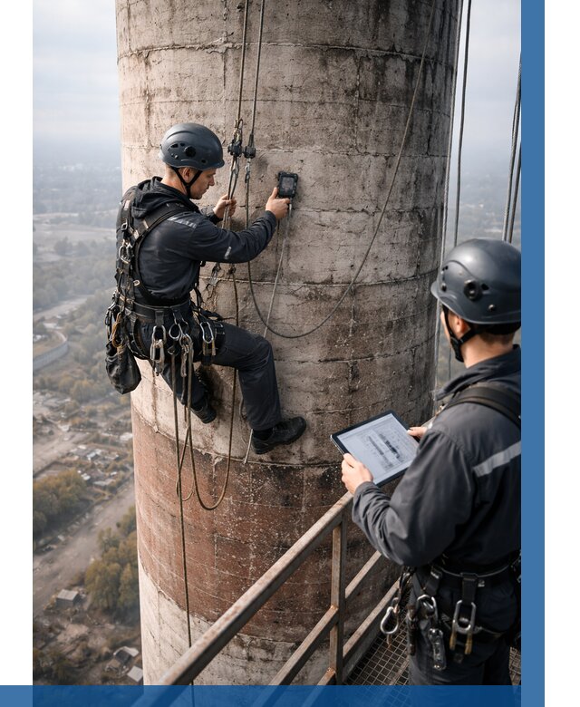 Обследование дымовой трубы в Аксае от 8126 р. | ВЫСОТНИК-Акс