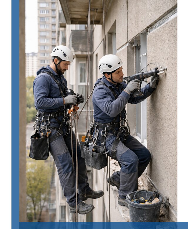 Промышленные альпинисты высотные работы и монтаж в Аксае